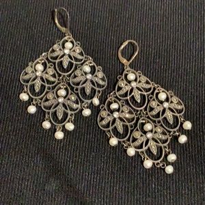 Marcasite Chandelier Earrings